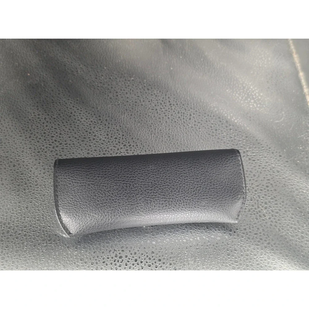 Ray-Ban Black Textured Leather Sunglasses Case Luxottica Snap Closure Protector